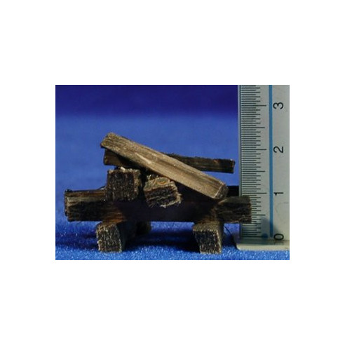 Falò tronchi (3-4,5V) 5 cm legno