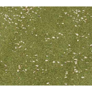 Tapíz serrin verde con piedrecitas 70x50 cm
