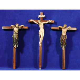 Cruces crucificción 14 cm madera