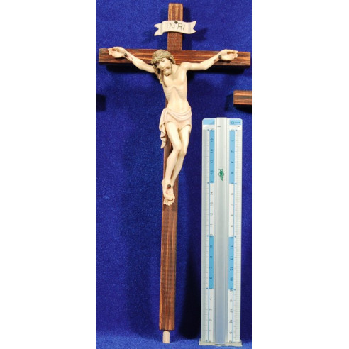 Creus crucifixió 14cm fusta