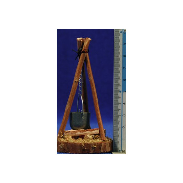 Fogata (3-4,5V) 9 cm madera
