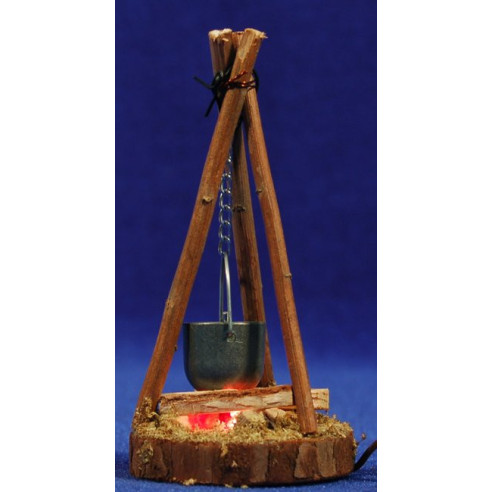 Fogata (3-4,5V) 9 cm madera