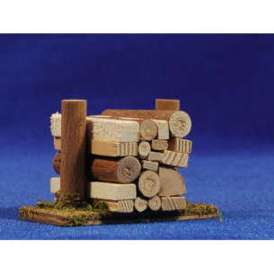 Piló de troncs 4x6 cm fusta