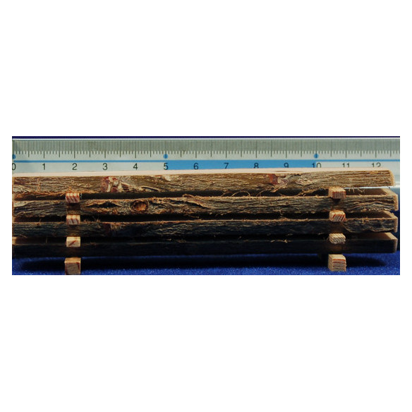 Conjunto de maderas cortadas 3x12 cm madera