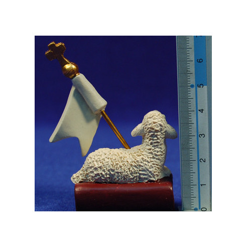 Cordero de Dios 4,5 cm resina