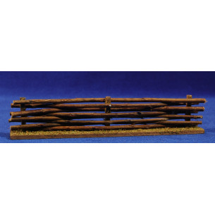Fencing with trunks 20x6 cm wood