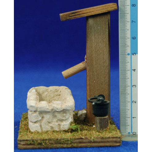 Fuente sin agua 8 cm madera y corcho