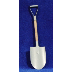 Round spade 15 cm wood and metal