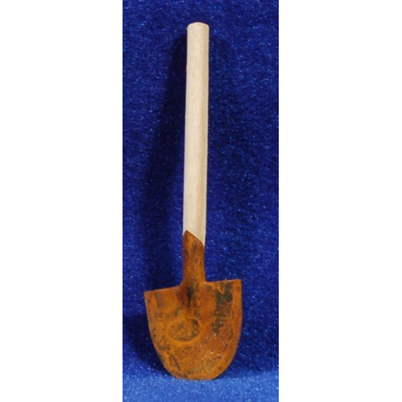 Pala rodona 8 cm fusta i metall