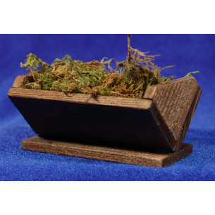 Culla marrone 7 cm legno