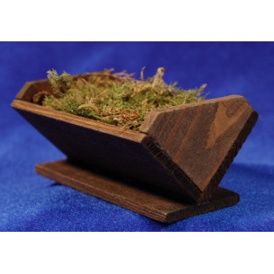 Culla marrone 8 cm legno