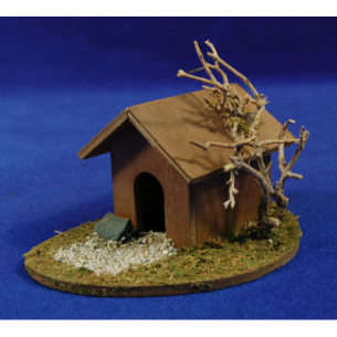 Caseta pel gos 10x13x8 cm fusta