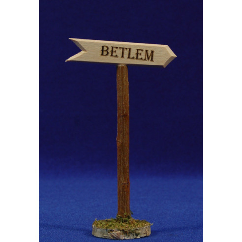Indicador Betlem dreta 11 cm fusta