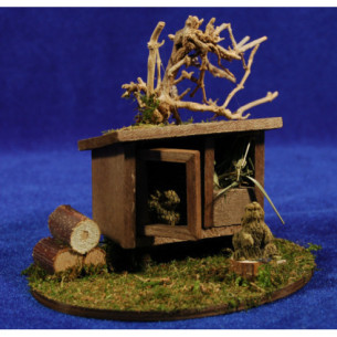 Conigliera 10 cm legno