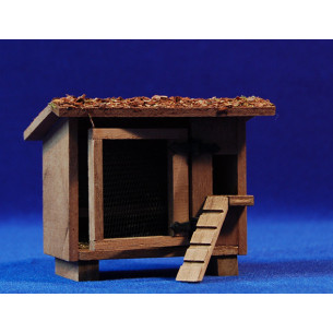 Henhouse door and stair 8 cm cork and plastic