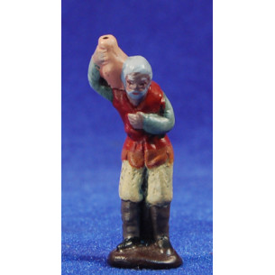 Pastor amb gerra 5 cm fang pintat Figuralia