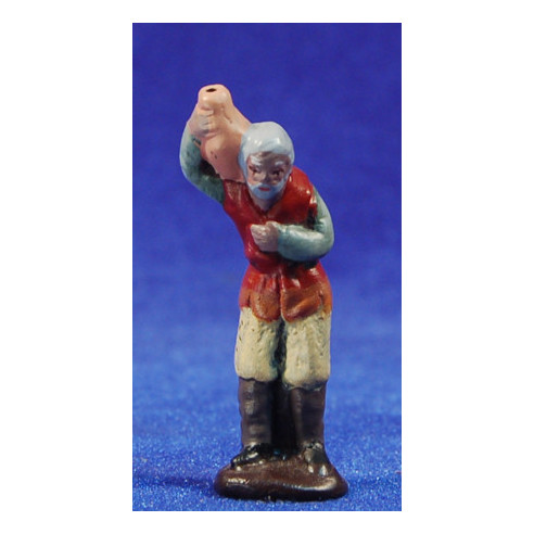 Pastor con jarra 5 cm barro pintado Figuralia