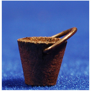 Cubo cobre 1 cm madera