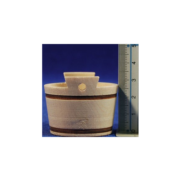Bucket with lug diameter 4,5  cm wood