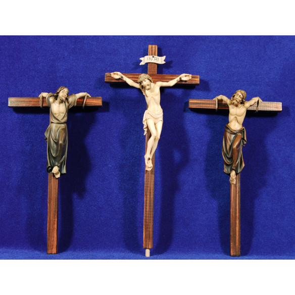 Cruces crucificción 14 cm madera