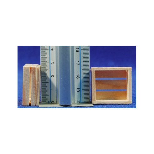 Caja para frutas o verduras 3 cm madera