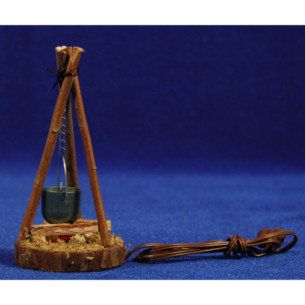 Fogata (3-4,5V) 9 cm madera