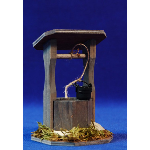 Pou amb llum (3-4,5V)  10 cm fusta