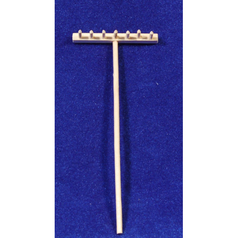 Rastrillo 12 cm madera
