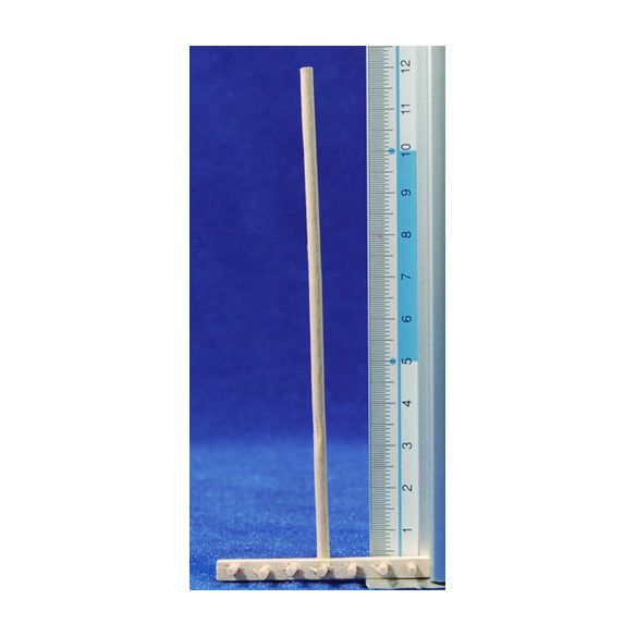 Rastrillo 12 cm madera