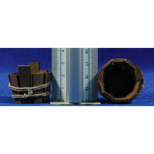 Barreño redondo 3 cm madera