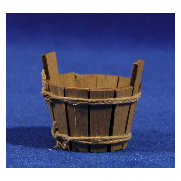 Basket round 4 cm wood