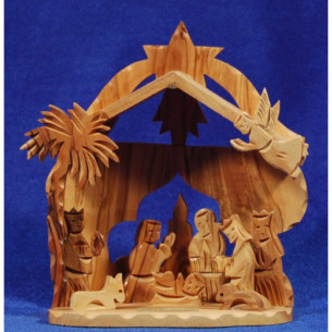 Natività e Re decorazione 11 cm legno
