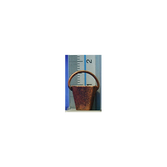 Secchio rame 1 cm legno