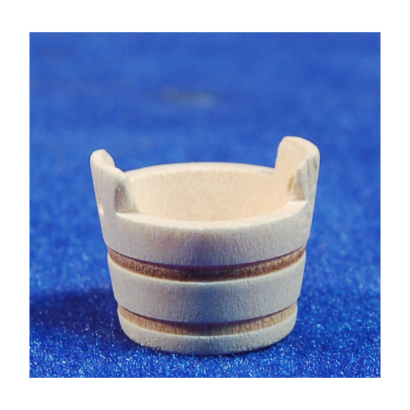 Barreño con asas diámetro 1,8 cm madera