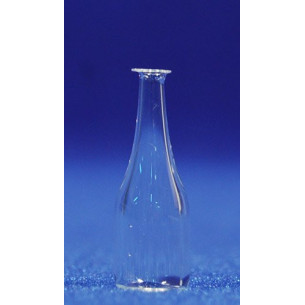 Bottle transparent 3 cm glass