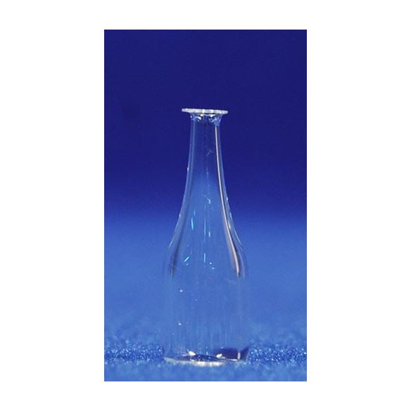 Bottle transparent 3 cm glass