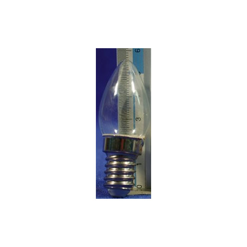 Bombilla led blanca E14 6 cm cristal