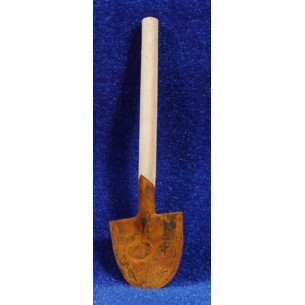 Pala rotonda 8 cm legno e metalo