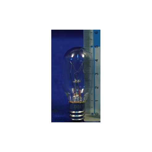 Bombeta blanca E12  6 cm vidre