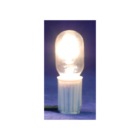 Bombeta blanca E12  6 cm vidre