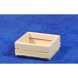 Box of fruits and vegetables 3 cm wood