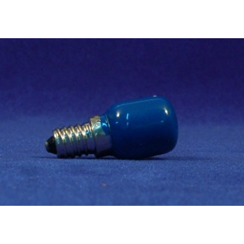 Lampada E14 azzurra 5 cm cristallo