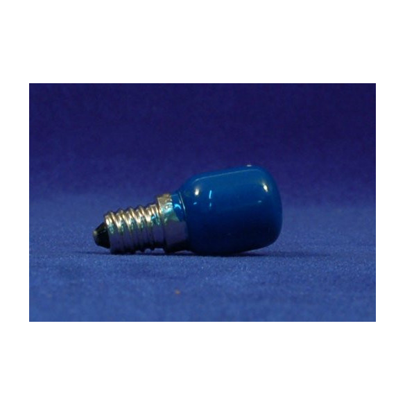 Lampada E14 azzurra 5 cm cristallo