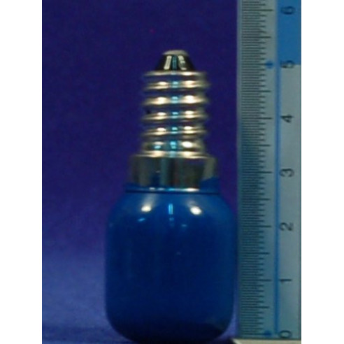 Lampada E14 azzurra 5 cm cristallo