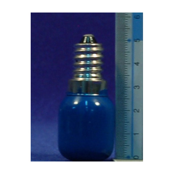 Lampada E14 azzurra 5 cm cristallo