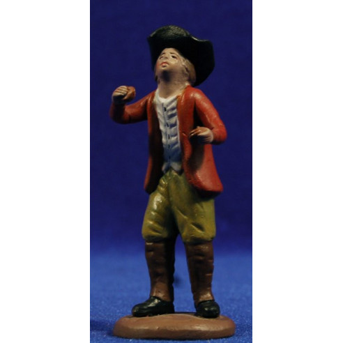 Shepherd with castañuelas 9 cm clay painted Figuralia