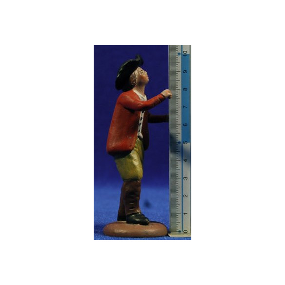 Shepherd with castañuelas 9 cm clay painted Figuralia