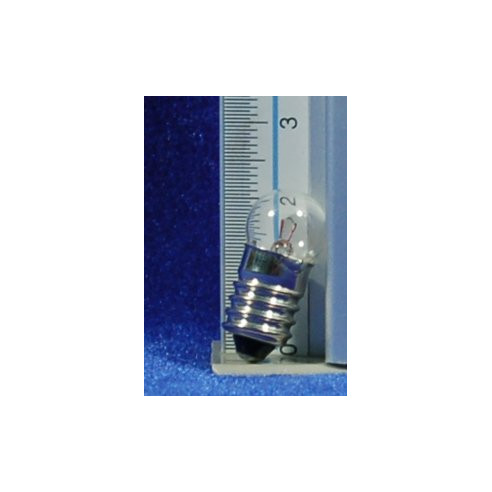 Bombilla blanca E10 2 cm cristal