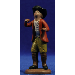 Pastor músic amb castanyoles 9 cm fang pintat Figuralia