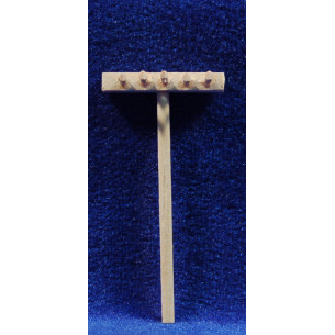 Rastrillo 6 cm madera